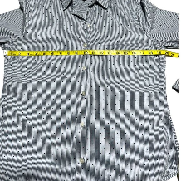 Banan Republic Button Front Shirt Blue Size Medium - Picture 6 of 6